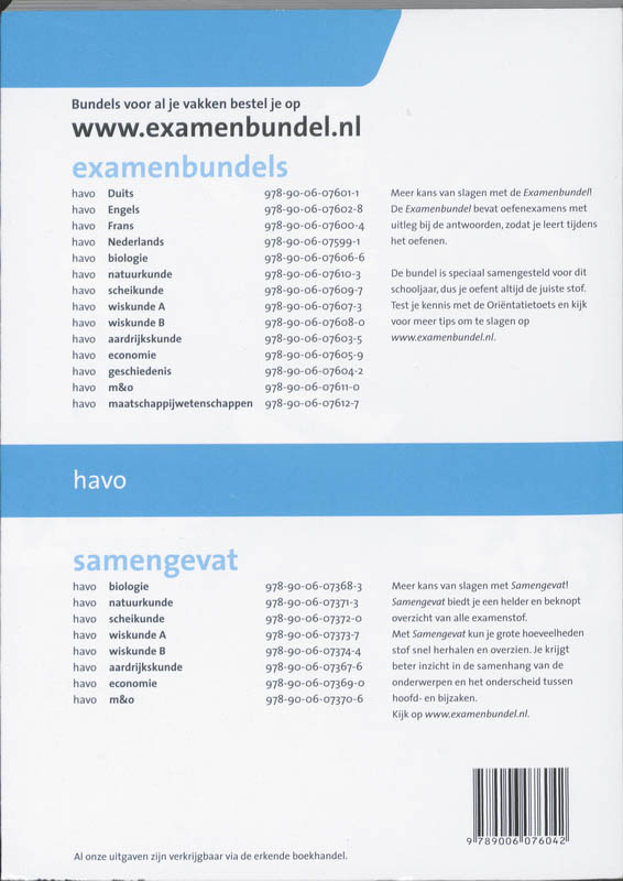 Achterkant van Havo
