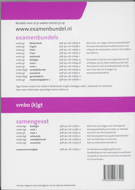 Achterkant van Geschiedenis Vmbo-GT 2011/2012