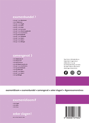 Achterkant van vmbo-k Nederlands 2022/2023