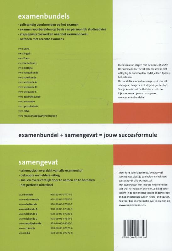 Achterkant van Vwo Economie
