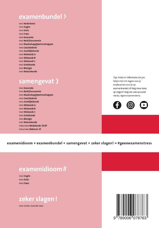 Achterkant van Vwo Biologie
