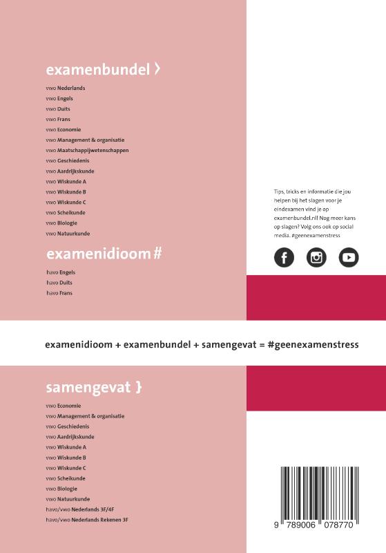 Achterkant van Samengevat Vwo Natuurkunde