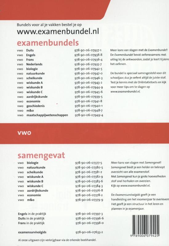 Achterkant van vwo bilogie 2012-2013