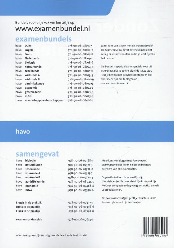 Achterkant van 2013/2014 havo Duits