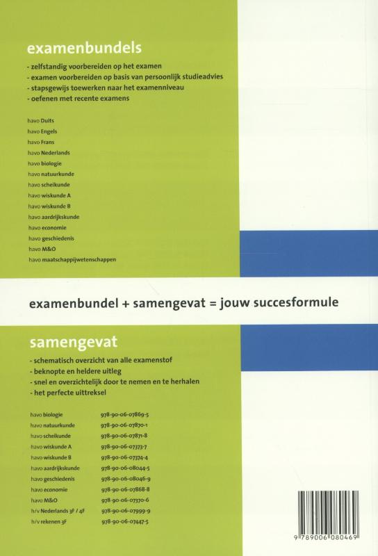 Achterkant van Havo