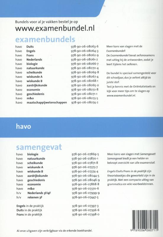 Achterkant van 2014-2015 havo geschiedenis 2014/2015