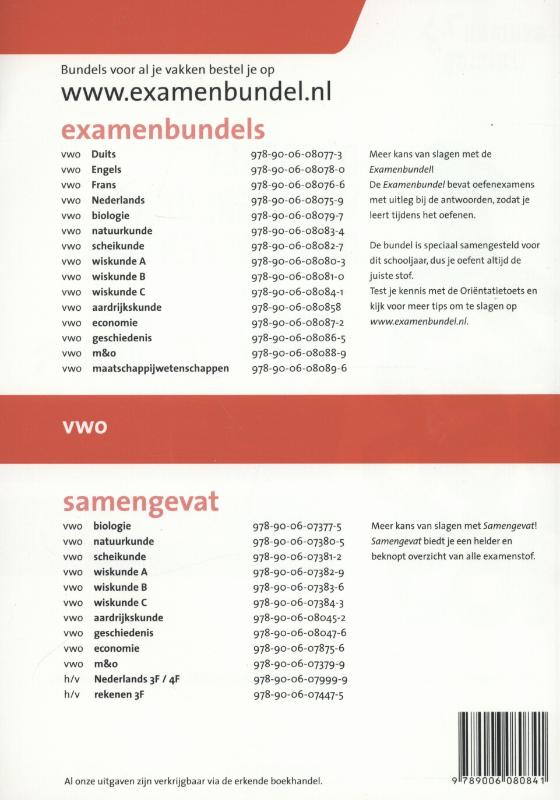 Achterkant van Vwo 2014/2015