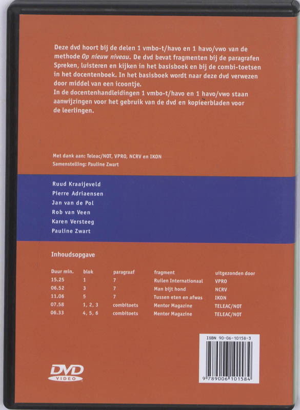 Achterkant van 1 THV