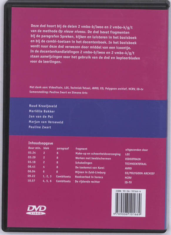 Achterkant van 2 VMBO-bkgt