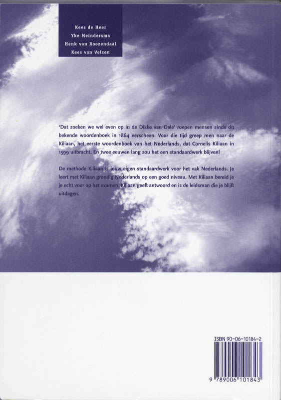 Achterkant van Uitwerkingenboek