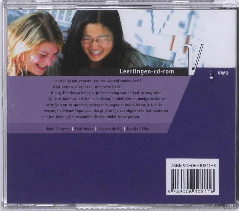 Achterkant van Leerlingen CD-ROM