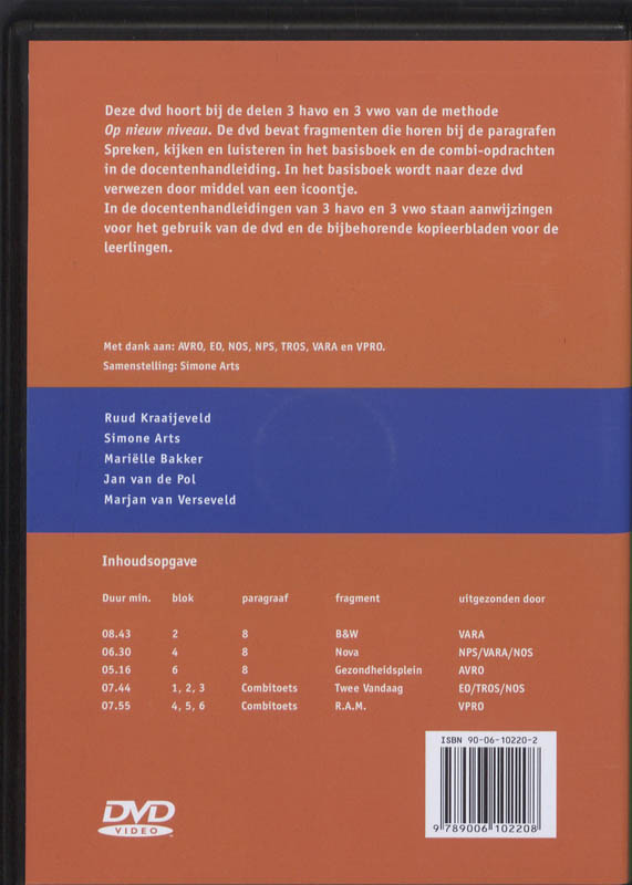 Achterkant van 3 HV