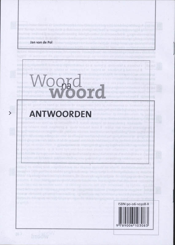 Achterkant van Antwoorden