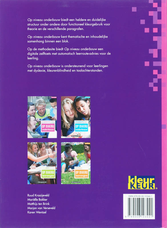 Achterkant van Basisboek