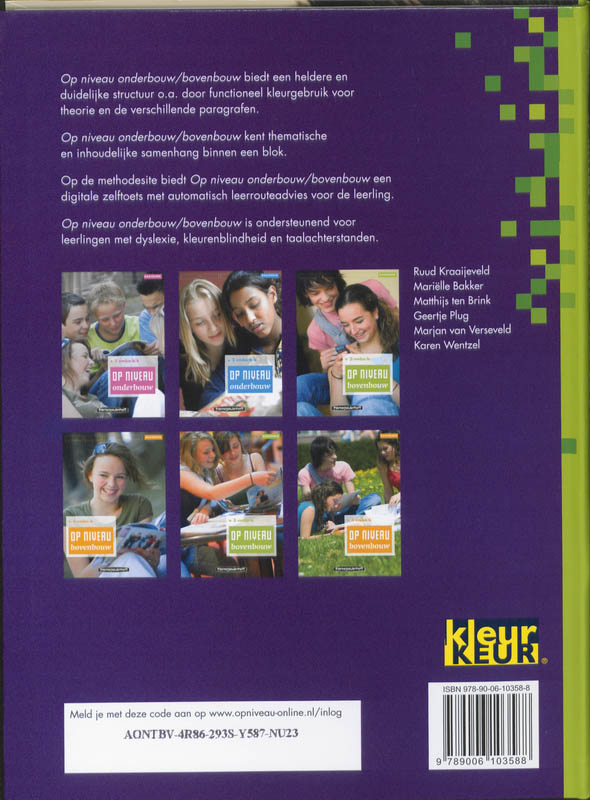 Achterkant van Basisboek