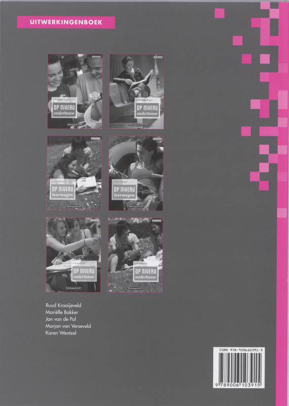 Achterkant van Uitwerkboek lineair