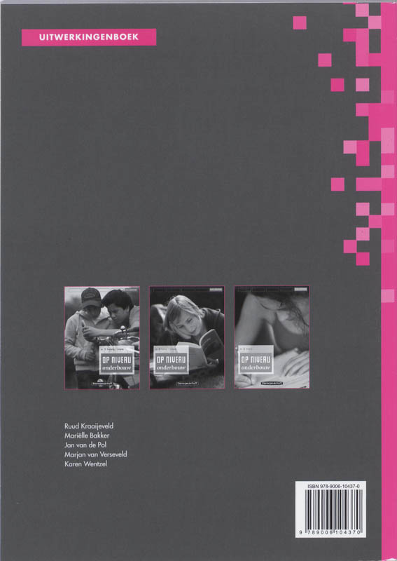 Achterkant van Uitwerkboek