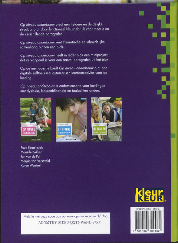 Achterkant van Basisboek Modulair