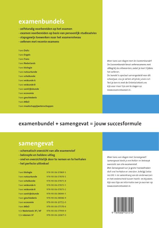 Achterkant van Economie havo