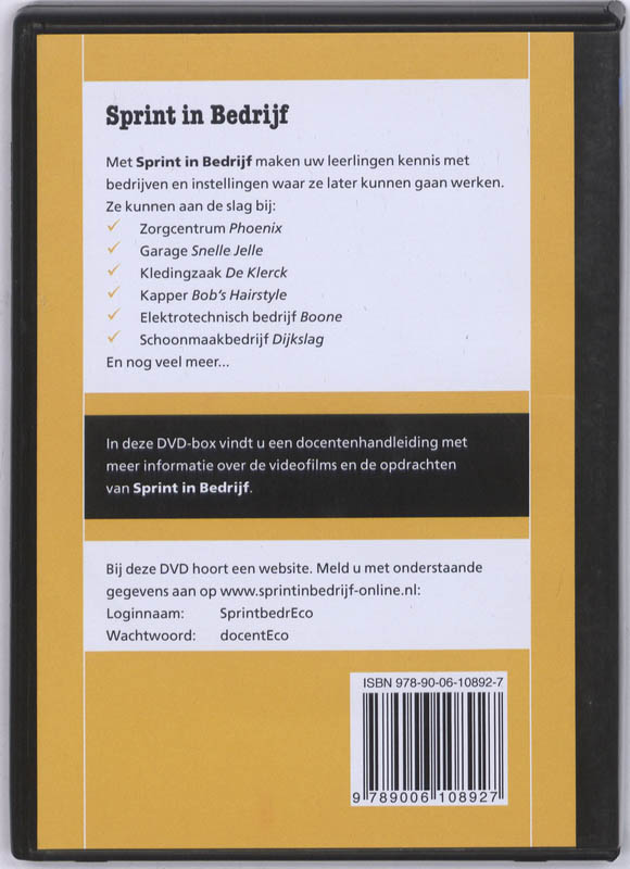 Achterkant van Vmbo economie