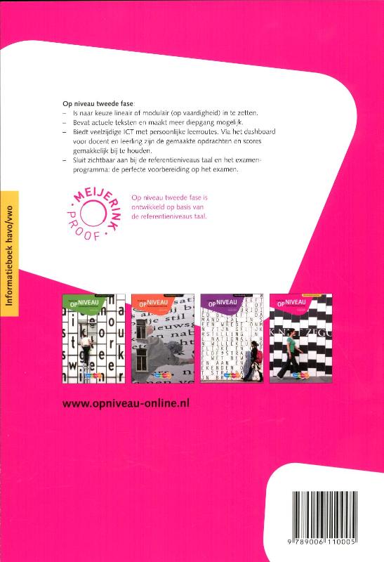 Achterkant van Informatieboek