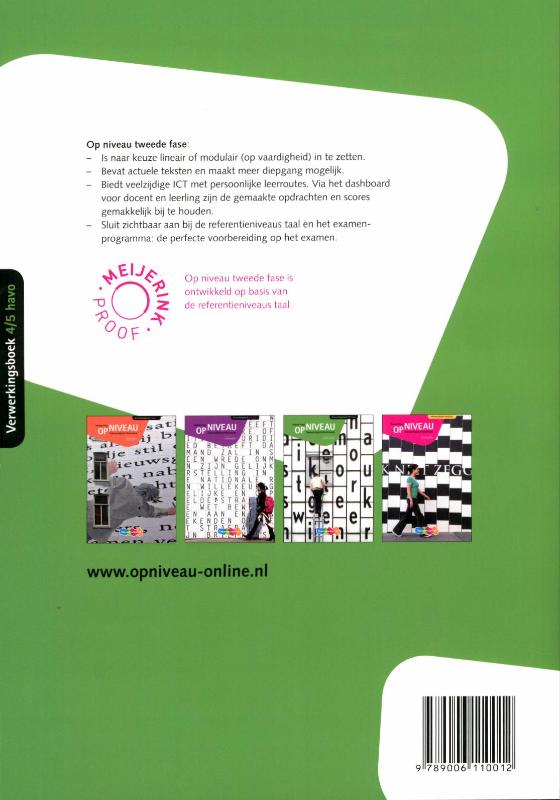 Achterkant van verwerkingsboek
