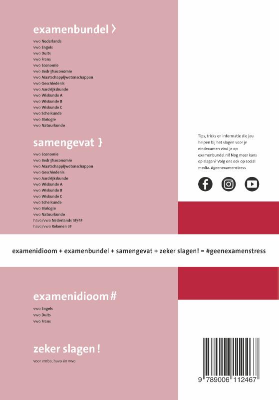 Achterkant van vwo Maatschappijwetenschappen