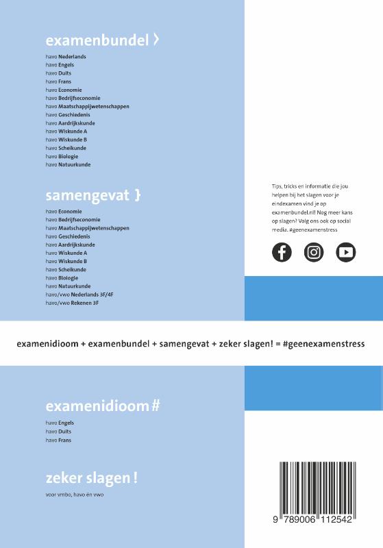 Achterkant van havo Natuurkunde