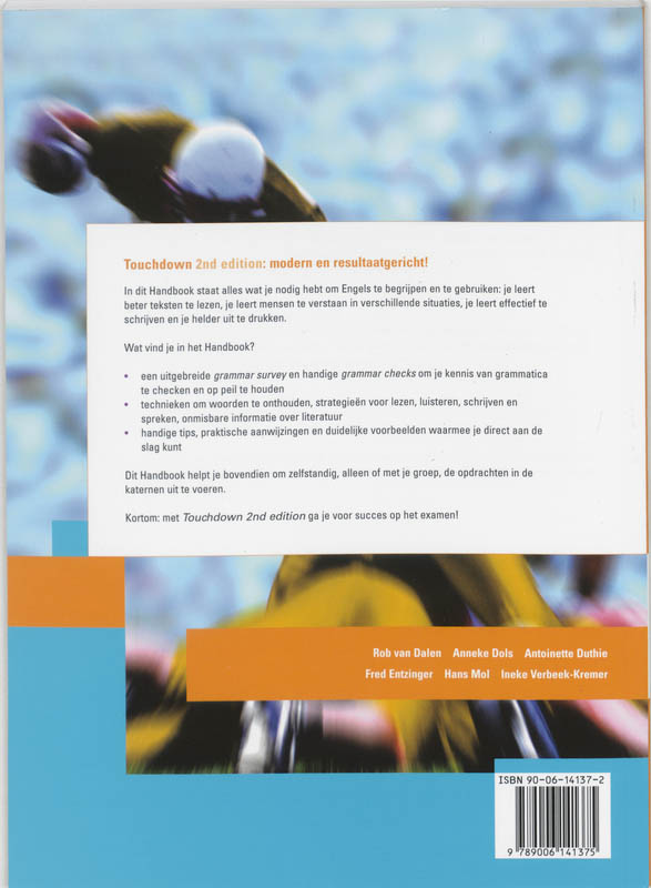 Achterkant van Handbook
