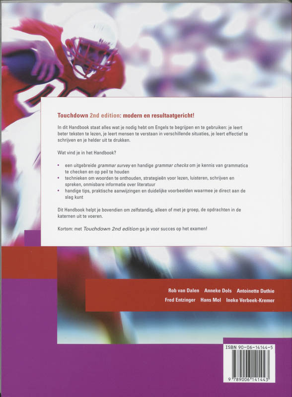 Achterkant van Handbook