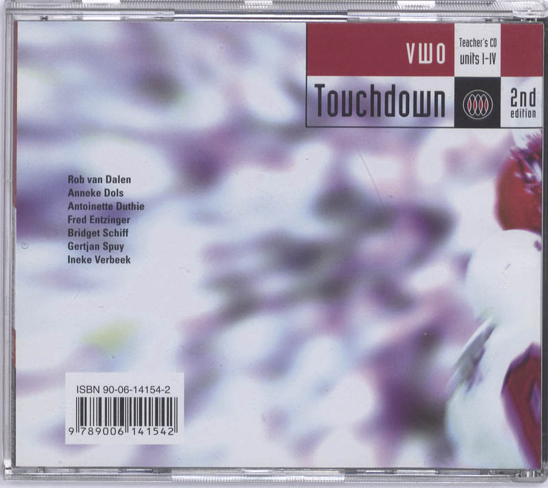 Achterkant van Teacher's cd