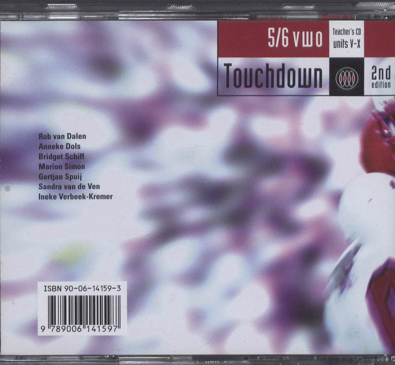 Achterkant van Teacher's CD
