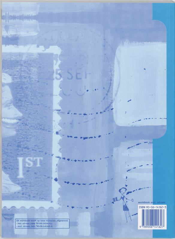 Achterkant van Blue label workbook