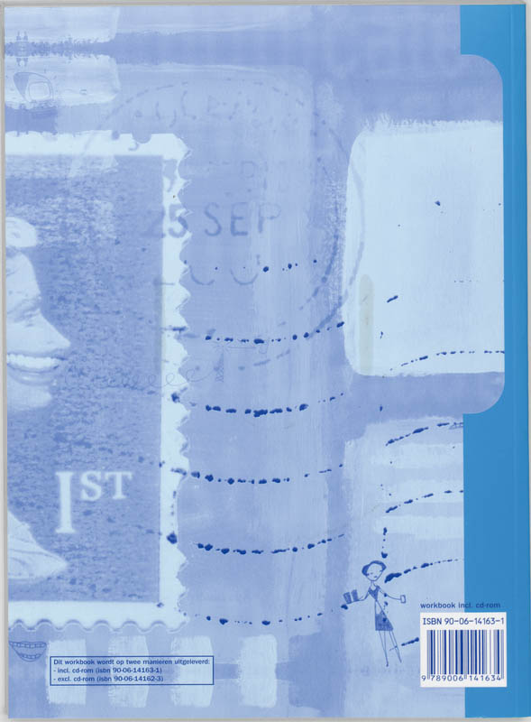 Achterkant van Blue label workbook