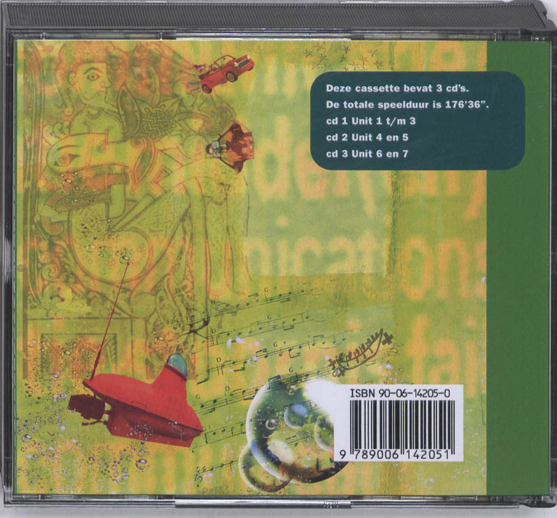 Achterkant van Teacher's CDs Green label