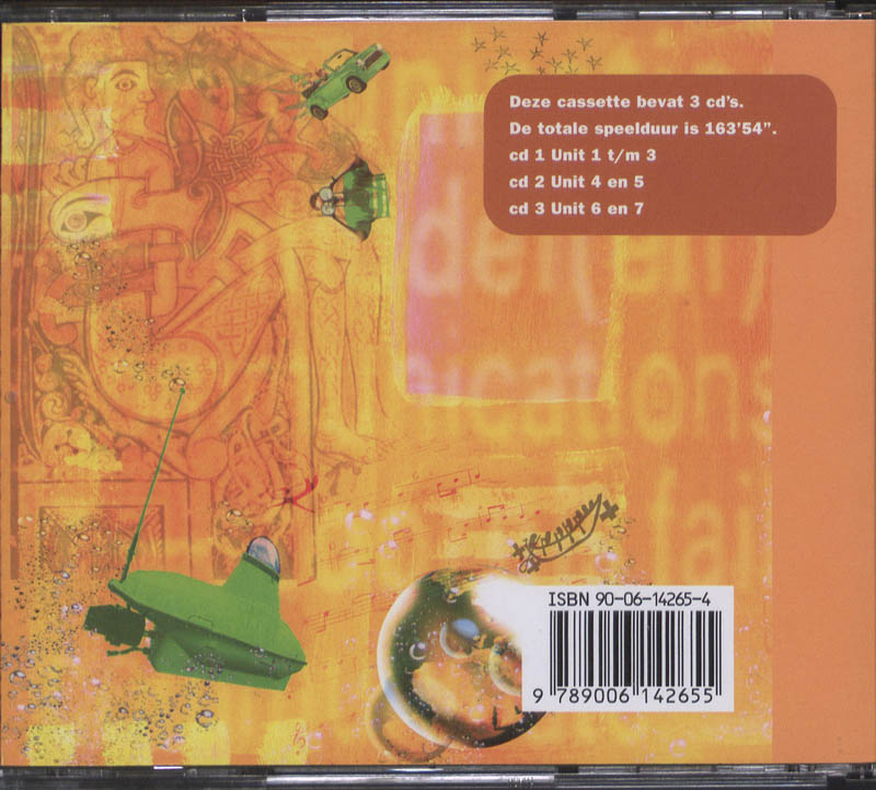 Achterkant van Teacher's CD's orange label
