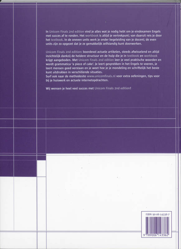 Achterkant van Workbook