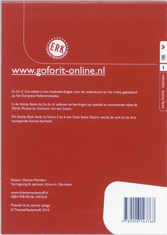 Achterkant van Activity book