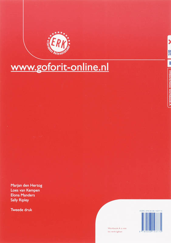Achterkant van Workbook A+B