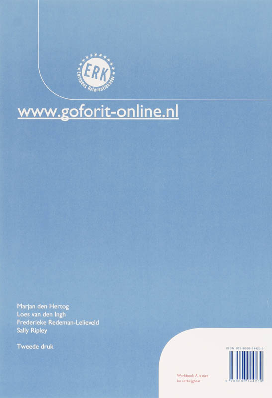 Achterkant van Workbook A+B