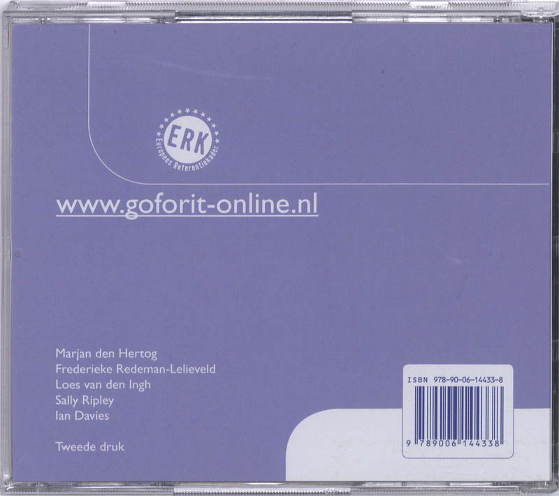 Achterkant van Go for it! 2nd ed 2 KGT Student's CD