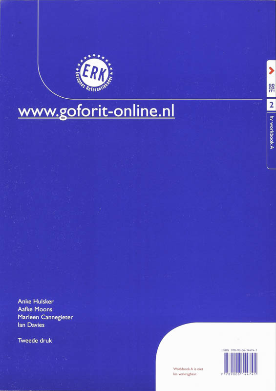Achterkant van Workbook A+B