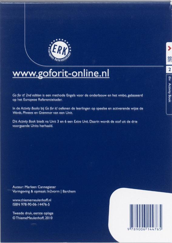 Achterkant van Activitybook