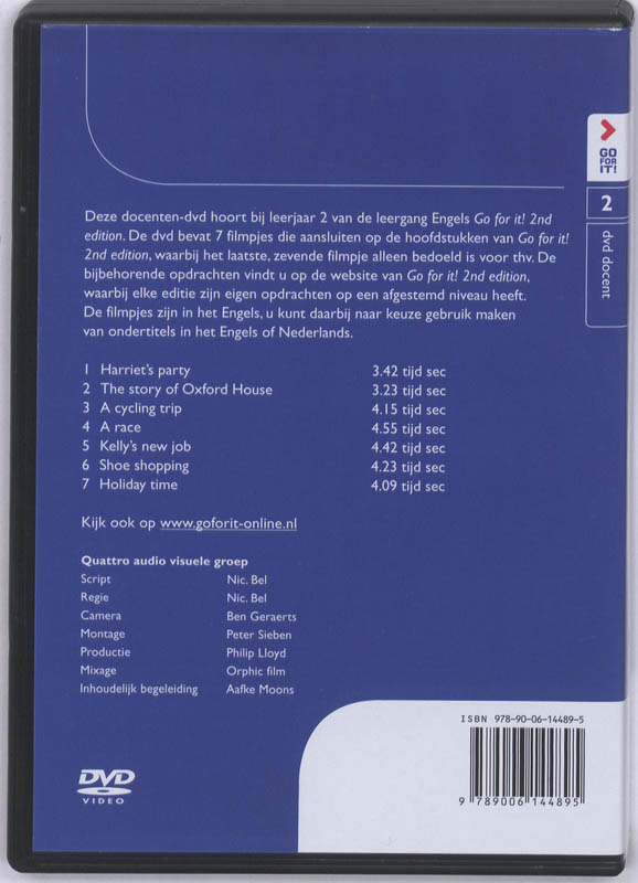 Achterkant van 2 VMBO/HV