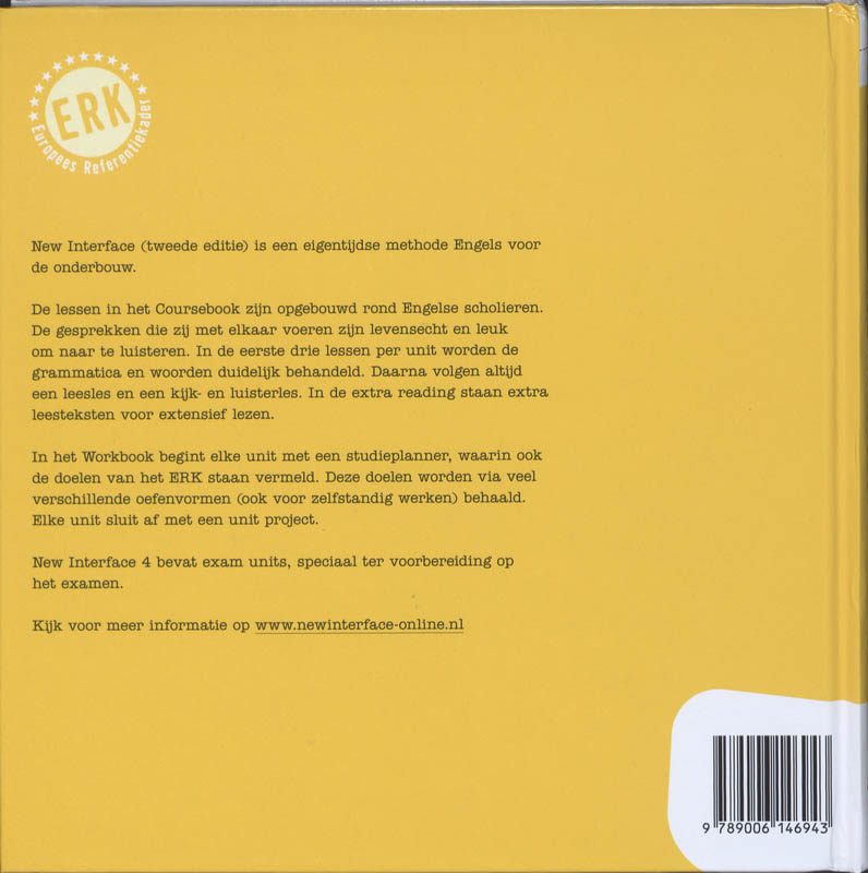 Achterkant van Coursebook 4