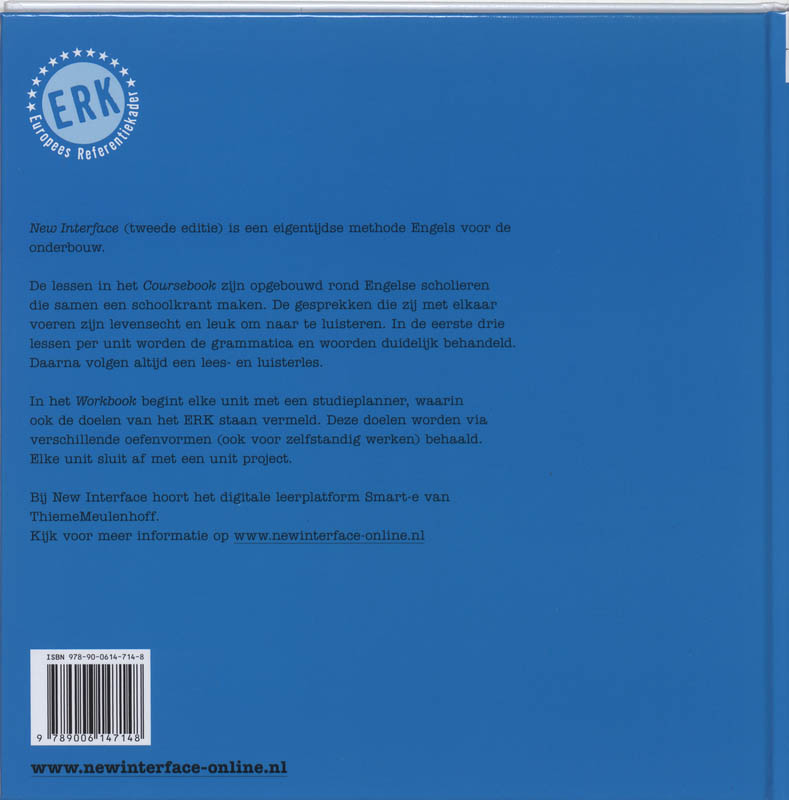 Achterkant van Coursebook