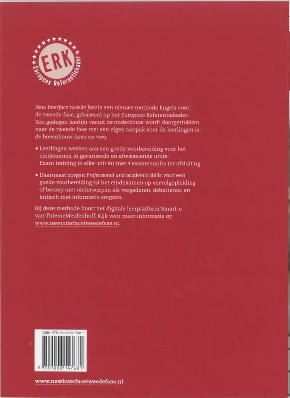 Achterkant van Coursebook