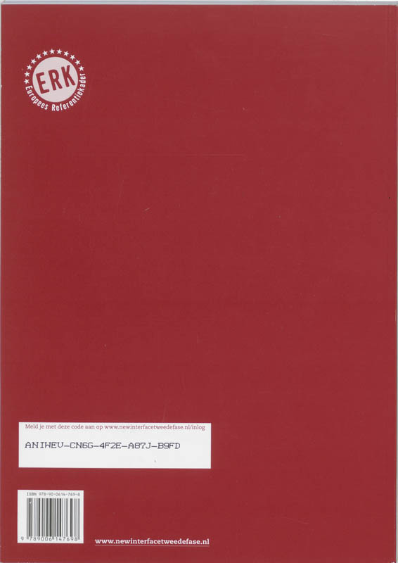 Achterkant van Werkboek