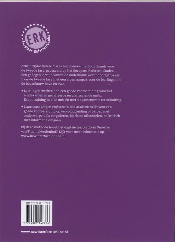 Achterkant van Coursebook