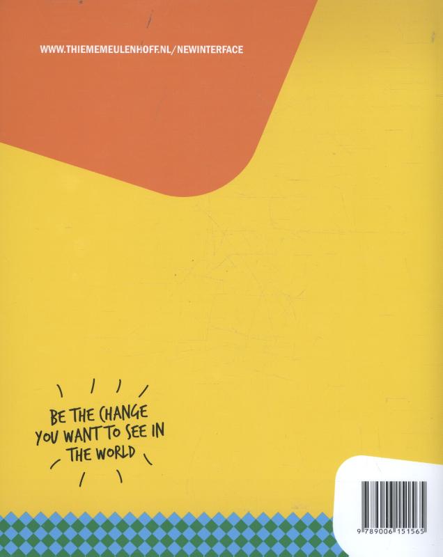 Achterkant van Coursebook yellow label